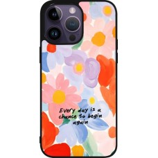 iPhone 15 Pro Max Case Hülle - Silikon schwarz Every day is a chance 2026