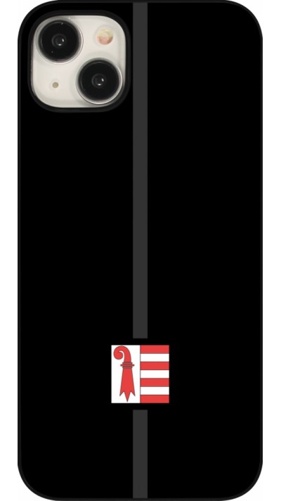 iPhone 15 Plus Case Hülle - Kanton JU schwarz