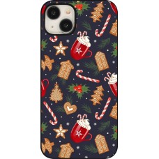 iPhone 15 Plus Case Hülle - Christmas 25 Pattern Gingerbread House