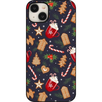 iPhone 15 Plus Case Hülle - Christmas 25 Pattern Gingerbread House