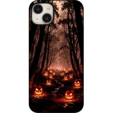 iPhone 15 Plus Case Hülle - Halloween 2025 Road of Terrifying Pumpkins