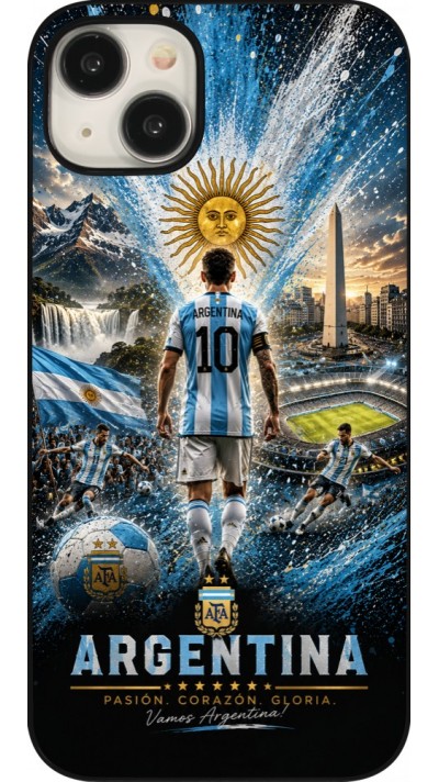 Coque iPhone 15 Plus - Football Argentine splash 2026