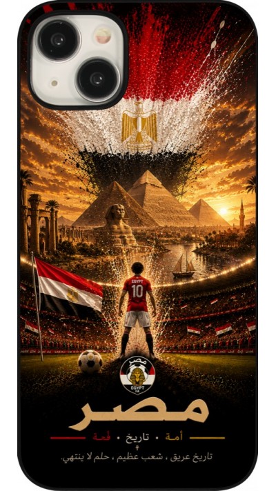 Coque iPhone 15 Plus - Football Égypte splash 2026