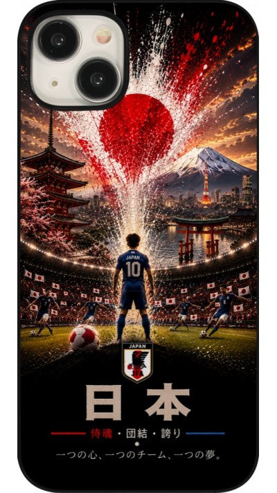 Coque iPhone 15 Plus - Football Japon splash 2026