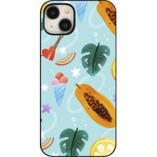 iPhone 15 Plus Case Hülle - Summer 2025 Pattern papaya