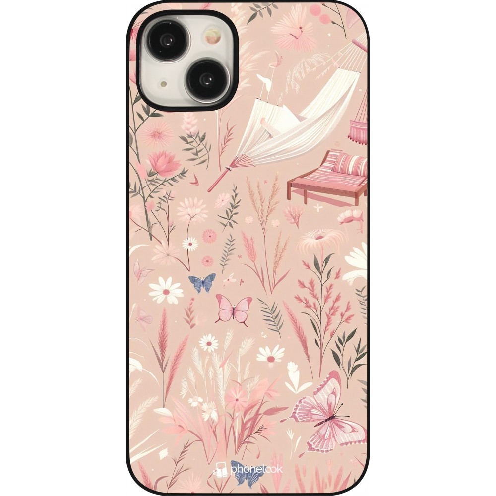 iPhone 15 Plus Case Hülle - Sommer Pastellmuster