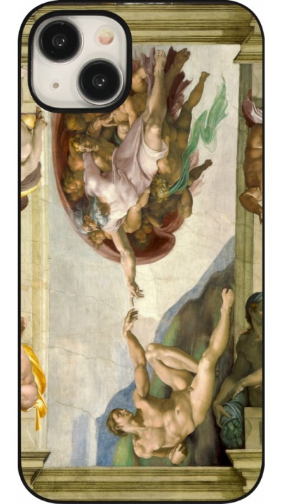 iPhone 15 Plus Case Hülle - Kunstbild - Die Erschaffung Adams - Michelangelo