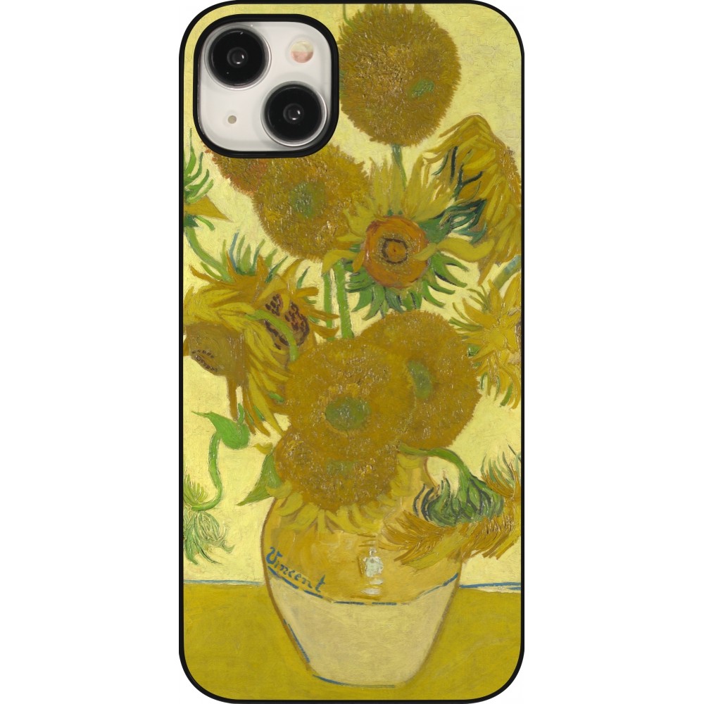 iPhone 15 Plus Case Hülle - Kunstbild - Sonnenblumen  - Van Gogh