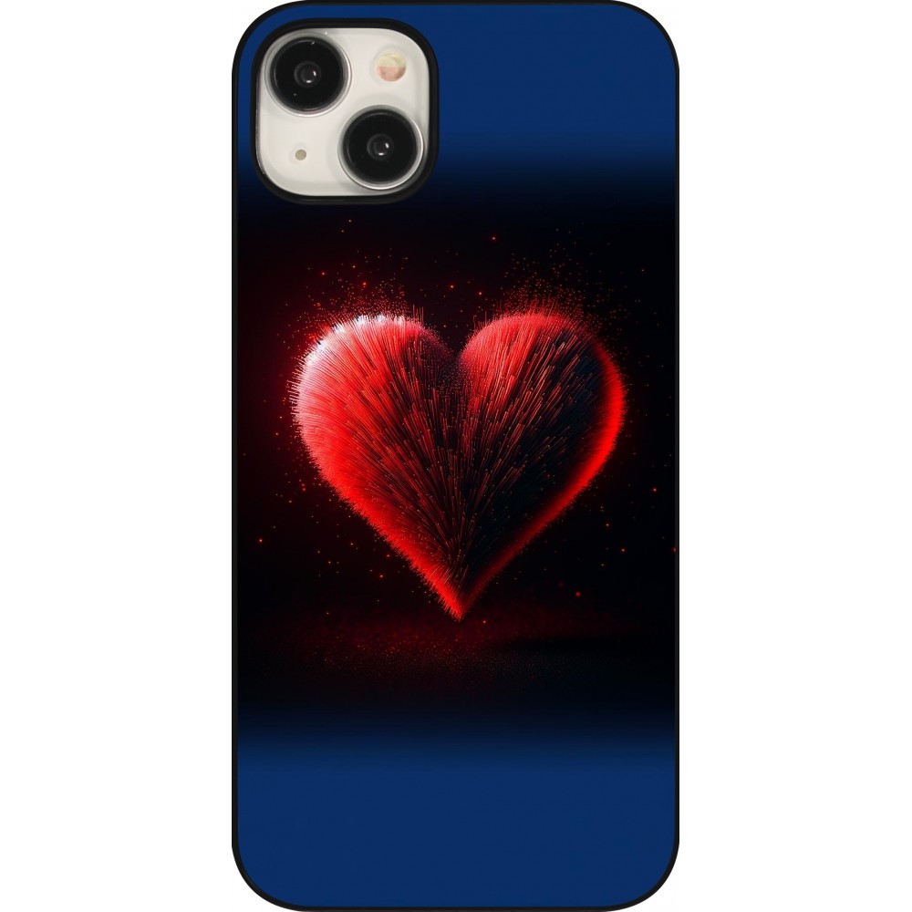 iPhone 15 Plus Case Hülle - Valentin 2025 rotes Herz