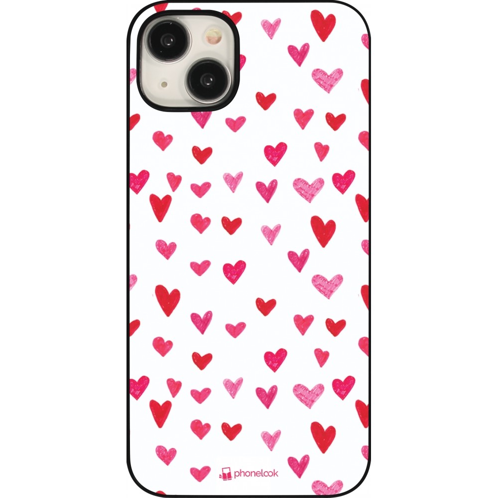 iPhone 15 Plus Case Hülle - Valentine 2022 Many pink hearts