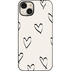 iPhone 15 Plus Case Hülle - Valentine 2023 minimalist hearts