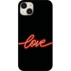 iPhone 15 Plus Case Hülle - Valentine 2023 neon love