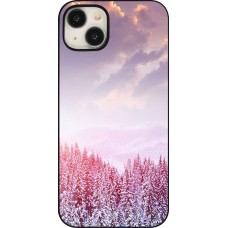 iPhone 15 Plus Case Hülle - Winter 22 Pink Forest