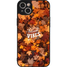 Coque iPhone 15 Plus - Silicone rigide noir Autumn 25 Autumn vibes