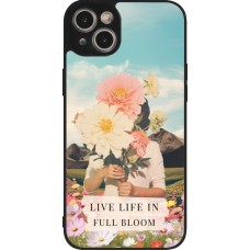 iPhone 15 Plus Case Hülle - Silikon schwarz Live life in full moon Spring 2026