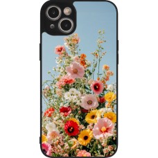 iPhone 15 Plus Case Hülle - Silikon schwarz Spring flowers Spring 2026