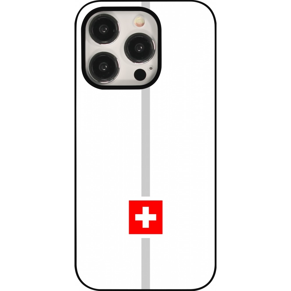 iPhone 15 Pro Case Hülle - Kanton CH weiss