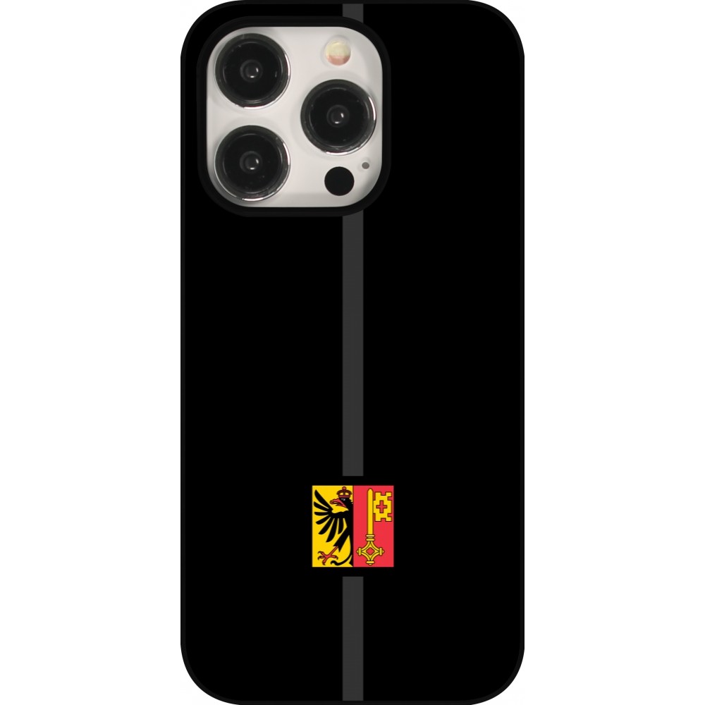 iPhone 15 Pro Case Hülle - Kanton GE schwarz