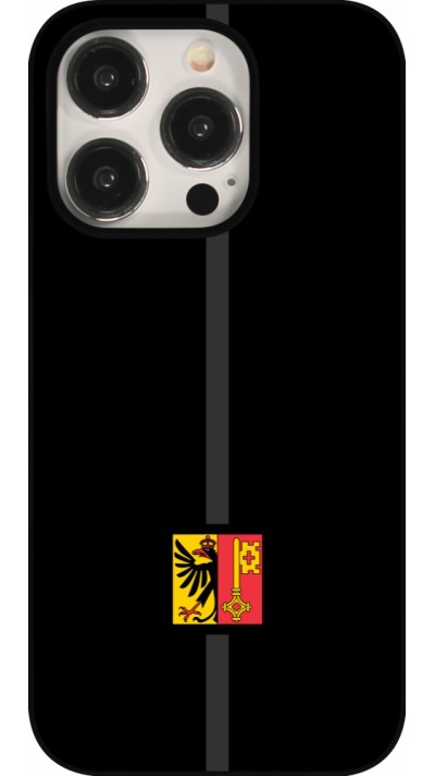 iPhone 15 Pro Case Hülle - Kanton GE schwarz