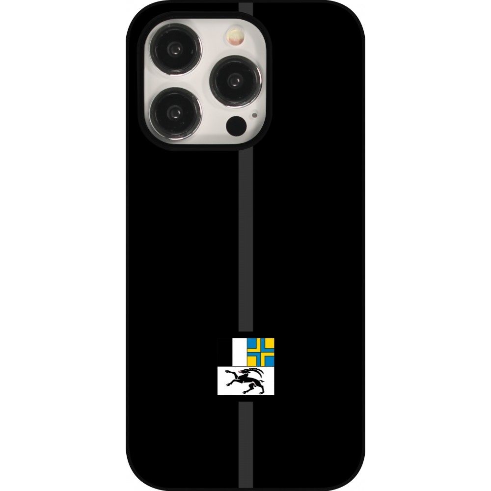 iPhone 15 Pro Case Hülle - Kanton GR schwarz