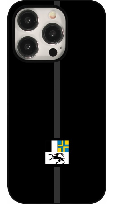 iPhone 15 Pro Case Hülle - Kanton GR schwarz
