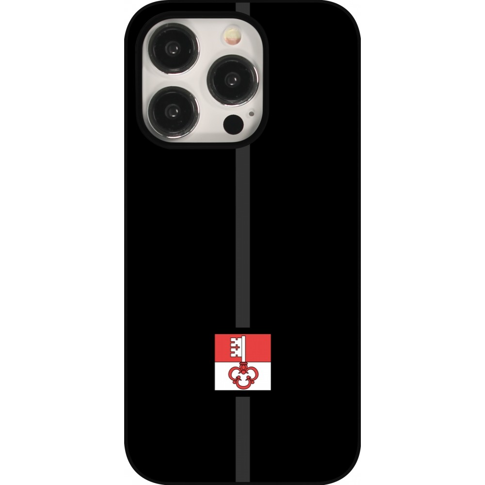 iPhone 15 Pro Case Hülle - Kanton OW schwarz