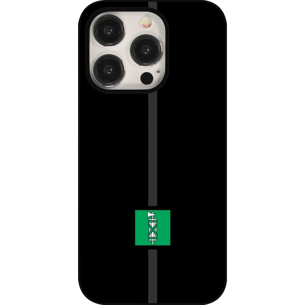 iPhone 15 Pro Case Hülle - Kanton SG schwarz