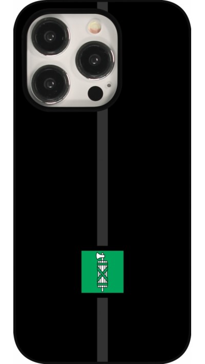 iPhone 15 Pro Case Hülle - Kanton SG schwarz
