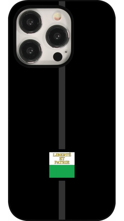 iPhone 15 Pro Case Hülle - Kanton VD schwarz