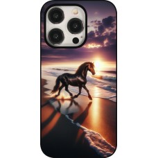iPhone 15 Pro Case Hülle - Pferd majestätisch Strand