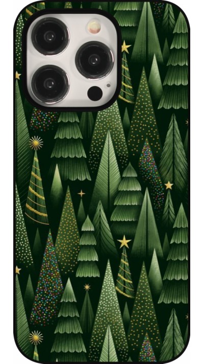 iPhone 15 Pro Case Hülle - Christmas 25 Pattern Xmas Tree