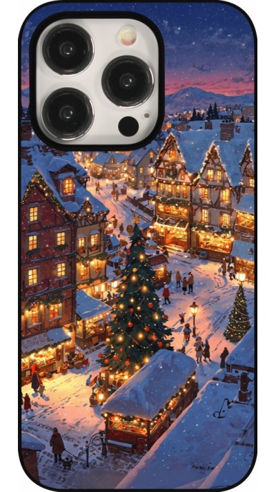 iPhone 15 Pro Case Hülle - Christmas 25 Xmas Village