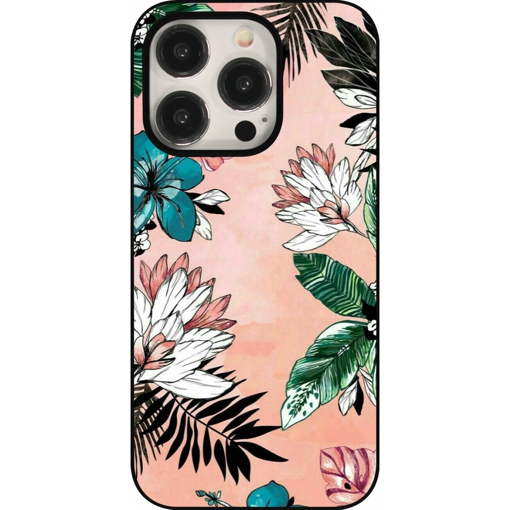 iPhone 15 Pro Case Hülle - Flowers Artprint