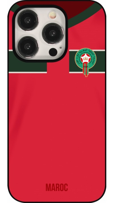iPhone 15 Pro Case Hülle - Marokko 2022 personalisierbares Fussballtrikot