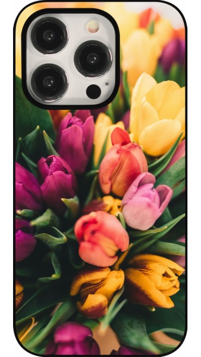 Coque iPhone 15 Pro - Bouquet of tulips Spring 2026