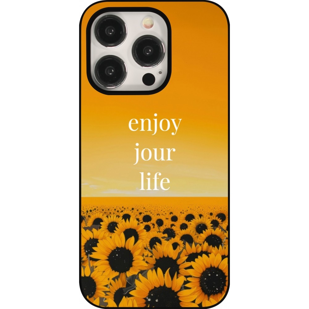 iPhone 15 Pro Case Hülle - Summer 2025 Enjoy your life