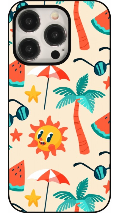iPhone 15 Pro Case Hülle - Summer 2025 Pattern soleil