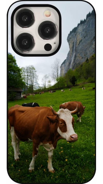 Coque iPhone 15 Pro - Fête Nationale Suisse Vaches