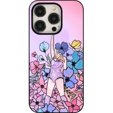 iPhone 15 Pro Case Hülle - Taylor Swift Sketch - Pink