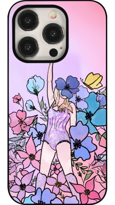 iPhone 15 Pro Case Hülle - Taylor Swift Sketch - Pink