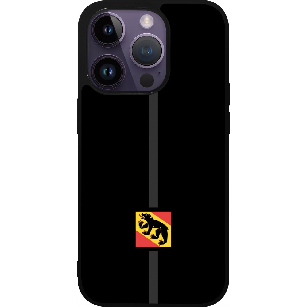 iPhone 15 Pro Case Hülle - Silikon schwarz Kanton BE schwarz
