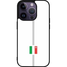 iPhone 15 Pro Case Hülle - Silikon schwarz Kanton NE weiss