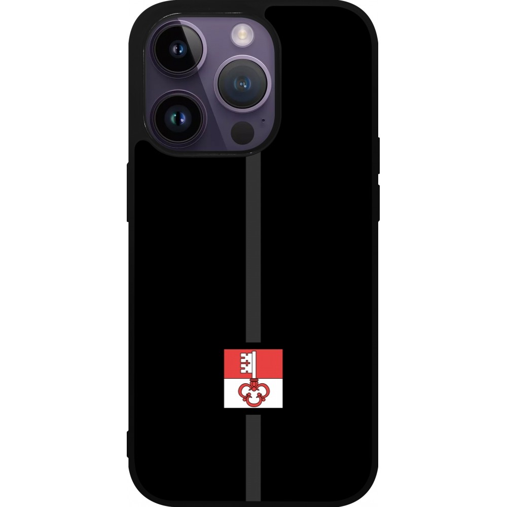 iPhone 15 Pro Case Hülle - Silikon schwarz Kanton OW schwarz