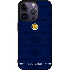 iPhone 15 Pro Case Hülle - Silikon schwarz Schottland 2026 personalisierbares Fussballtrikot