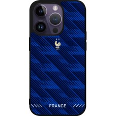 iPhone 15 Pro Case Hülle - Silikon schwarz Frankreich 2026 personalisierbares Fussballtrikot