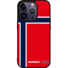 iPhone 15 Pro Case Hülle - Silikon schwarz Norwegen 2026 personalisierbares Fussballtrikot