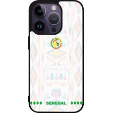 iPhone 15 Pro Case Hülle - Silikon schwarz Senegal 2026 personalisierbares Fussballtrikot