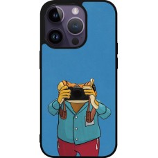 iPhone 15 Pro Case Hülle - Silikon schwarz Frog with camera DTMF