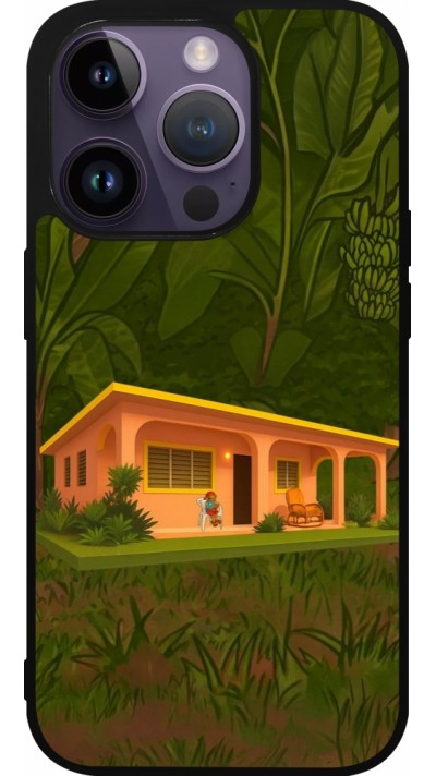 iPhone 15 Pro Case Hülle - Silikon schwarz Benitos house DTMF