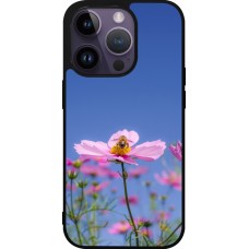 iPhone 15 Pro Case Hülle - Silikon schwarz Bee on a flower Spring 2026